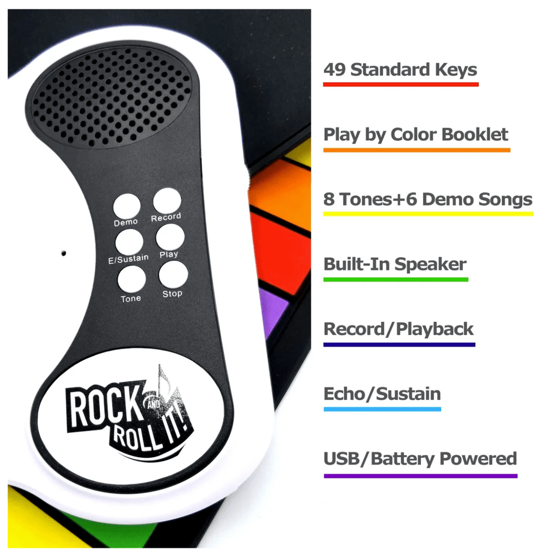 Rock And Roll It - Rainbow Piano-Music-Tools 4 Teaching-Classroom Decor and More