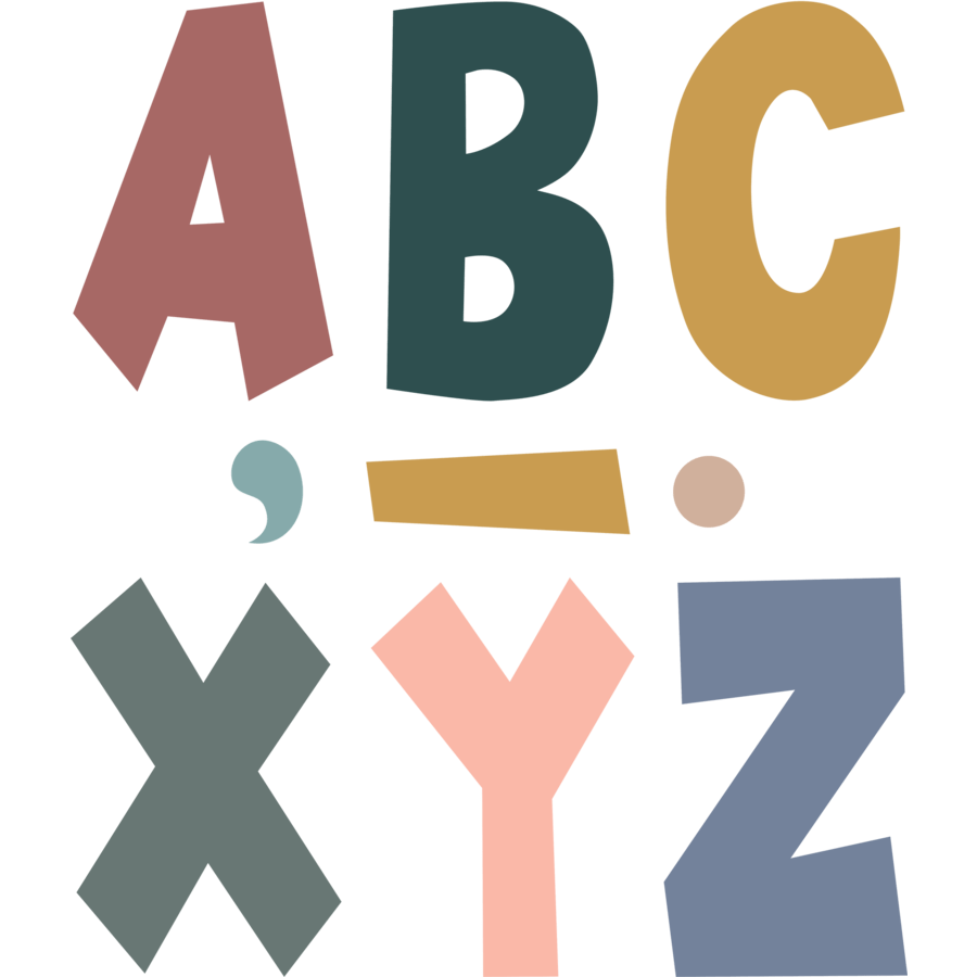 Wonderfully Wild 7" Fun Font Letters-Letters-Tools 4 Teaching-Classroom Decor and More