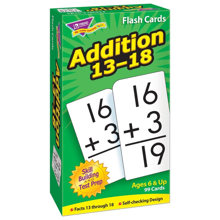 Addition 13-18 Skill Drill Flash Cards-Flashcards-Tools 4 Teaching-Classroom Decor and More