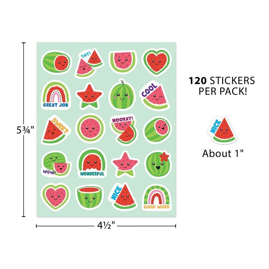 Watermelon Smelly Stickers-Stickers-Tools 4 Teaching-Classroom Decor and More