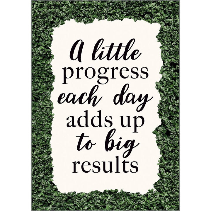 A Little Progress Each Day Adds Up to Big Results Positive Poster-Posters-Tools 4 Teaching-Classroom Decor and More
