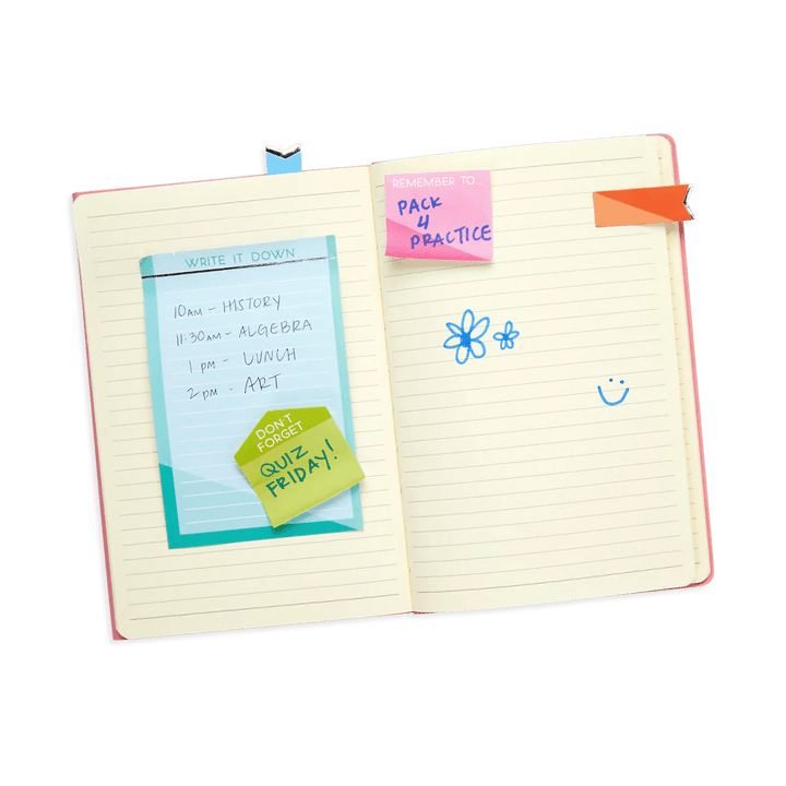 Side Notes Sticky Tab Note Pad - Color Write-Arts & Crafts-Tools 4 Teaching-Classroom Decor and More