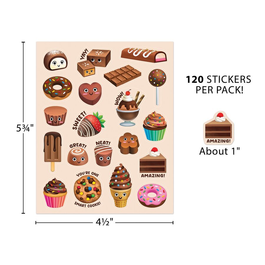 Chocolate Smelly Stickers-Stickers-Tools 4 Teaching-Classroom Decor and More