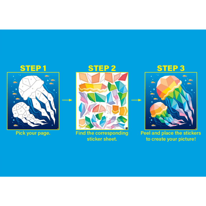 Ocean Life Modern Mosaics Stick to the Numbers-Activity Pads-Tools 4 Teaching-Classroom Decor and More