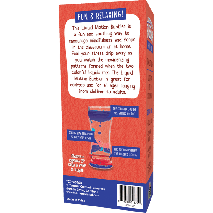 Red & Blue Liquid Motion Bubbler-Fidgets-Tools 4 Teaching-Classroom Decor and More