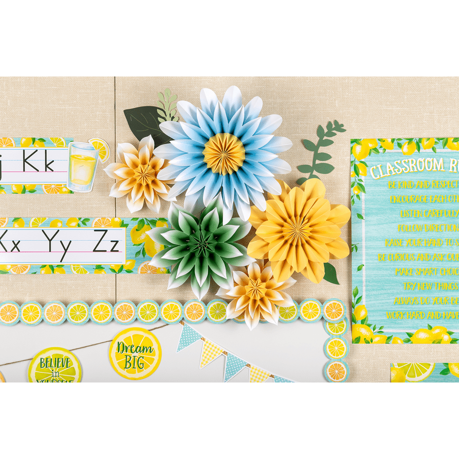 Floral Sunshine Paper Flowers-Accents-Tools 4 Teaching-Classroom Decor and More