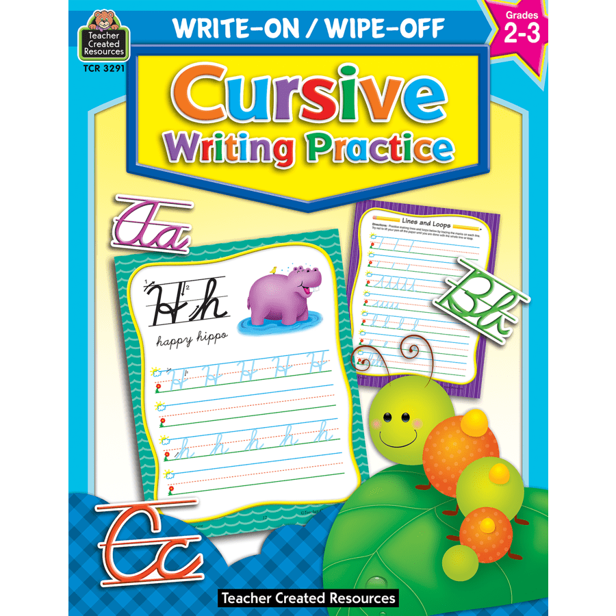 Write-On/Wipe-Off Book: Cursive Writing Practice-Handwriting Books-Tools 4 Teaching-Classroom Decor and More