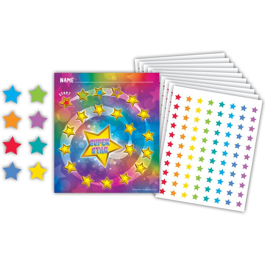 Super Star Reward Trackers with Stickers-Incentive Charts-Tools 4 Teaching-Classroom Decor and More