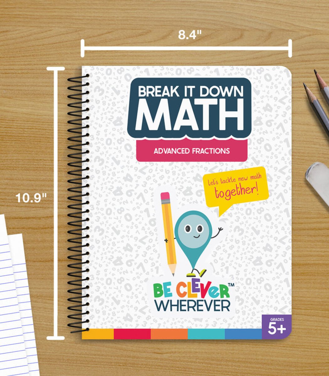 Advanced Fractions Resource Book Grade 5-6 Spiral-Math Books-Tools 4 Teaching-Classroom Decor and More