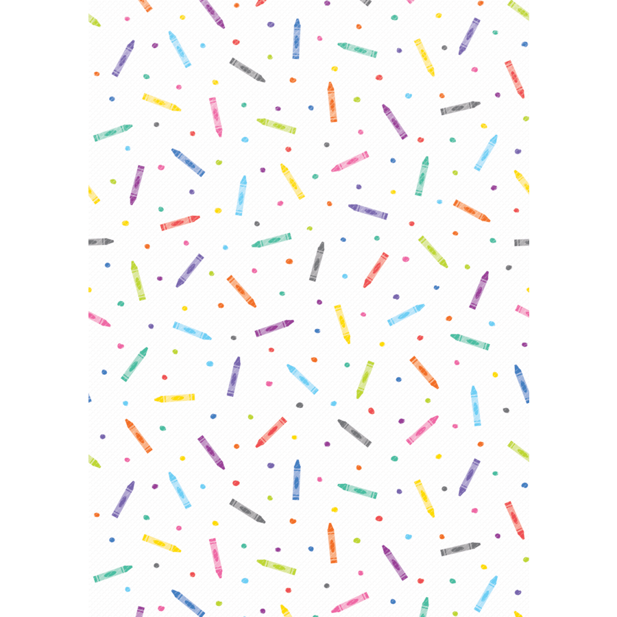 Better Than Paper® Bulletin Board Roll: Colorful Crayons-Bulletin Board Paper - Better Than Paper-Tools 4 Teaching-Classroom Decor and More