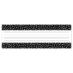 Messy Dots on Black Name Plates-Nameplates & Name Tags-Tools 4 Teaching-Classroom Decor and More
