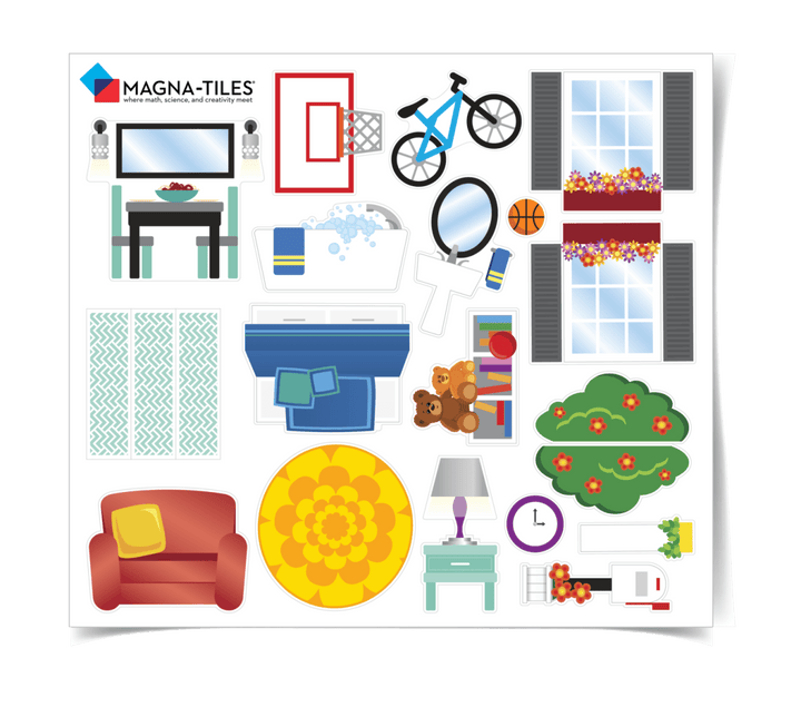 *Magna-Tiles® House 28-Piece Set-Magnatiles-Tools 4 Teaching-Classroom Decor and More