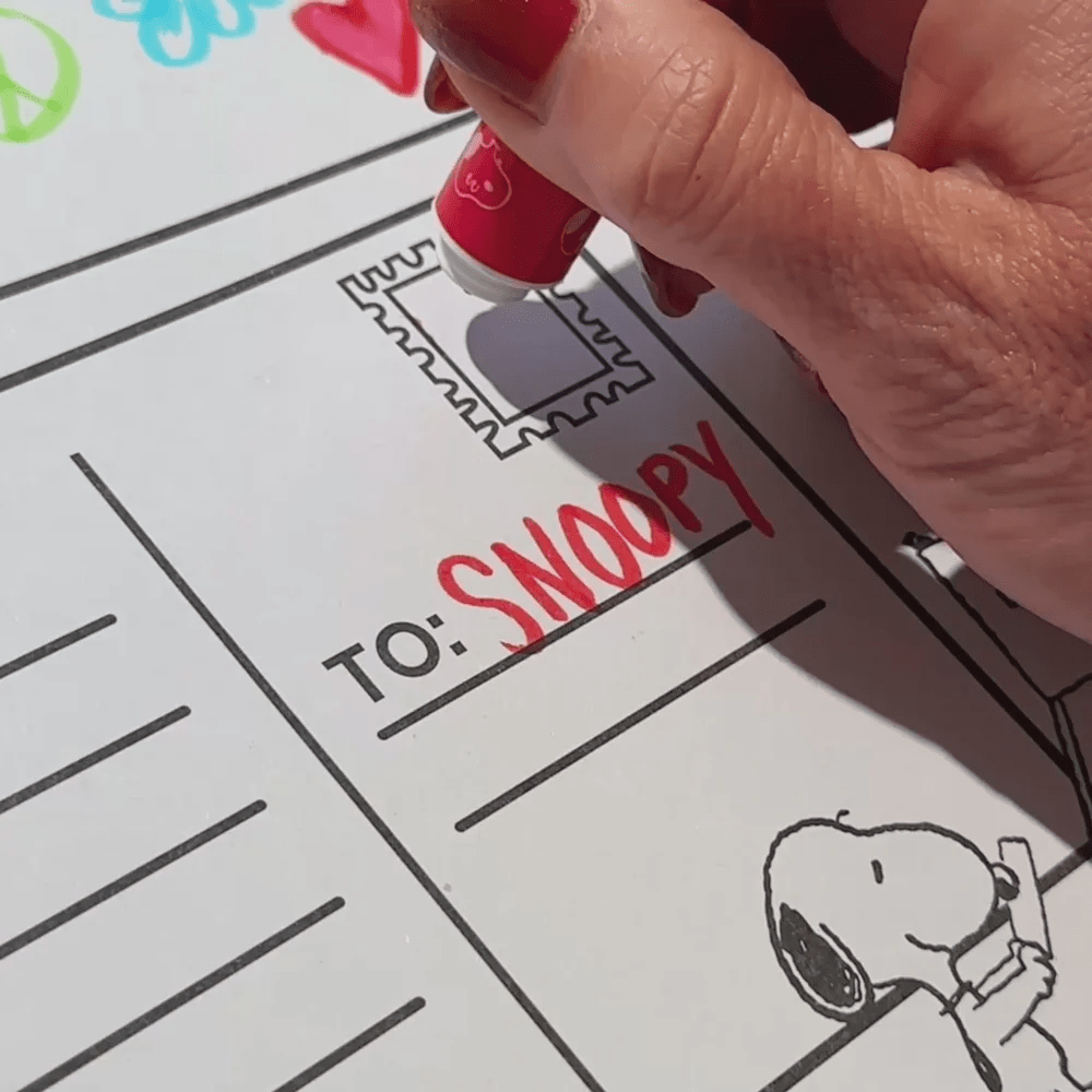 OOLY x Peanuts Double-Ended Brush & Stamp Markers - Set of 12-Art Supplies-Tools 4 Teaching-Classroom Decor and More