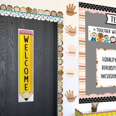 Doodle Pencil Welcome Banner-Banner-Tools 4 Teaching-Classroom Decor and More