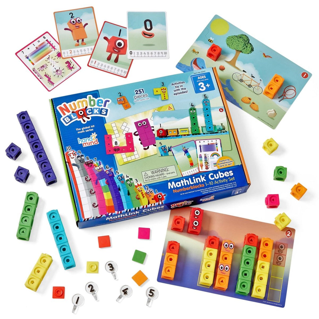 MathLink® Cubes Numberblocks 1–10 Activity Set-Numbers, Counting & Sorting-Tools 4 Teaching-Classroom Decor and More