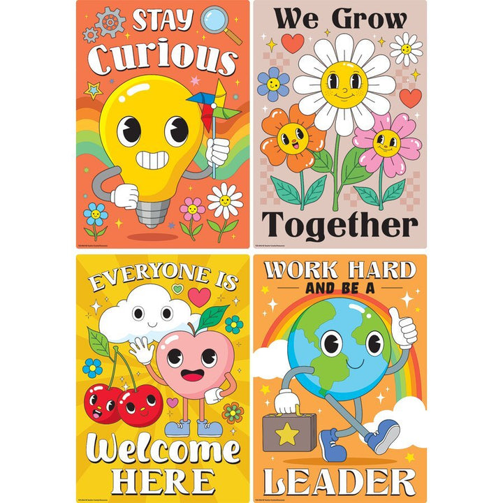 Retro Fun Small Poster Pack-Posters-Tools 4 Teaching-Classroom Decor and More