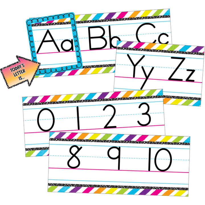 Brights 4Ever Alphabet Line Bulletin Board-Bulletin Board Sets-Tools 4 Teaching-Classroom Decor and More