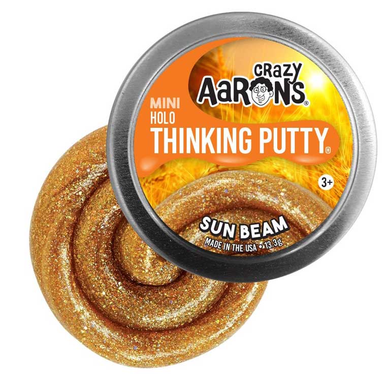 Crazy Aaron's® - Mini Holo Thinking Putty® (Sun Beam)-Thinking Putty-Tools 4 Teaching-Classroom Decor and More