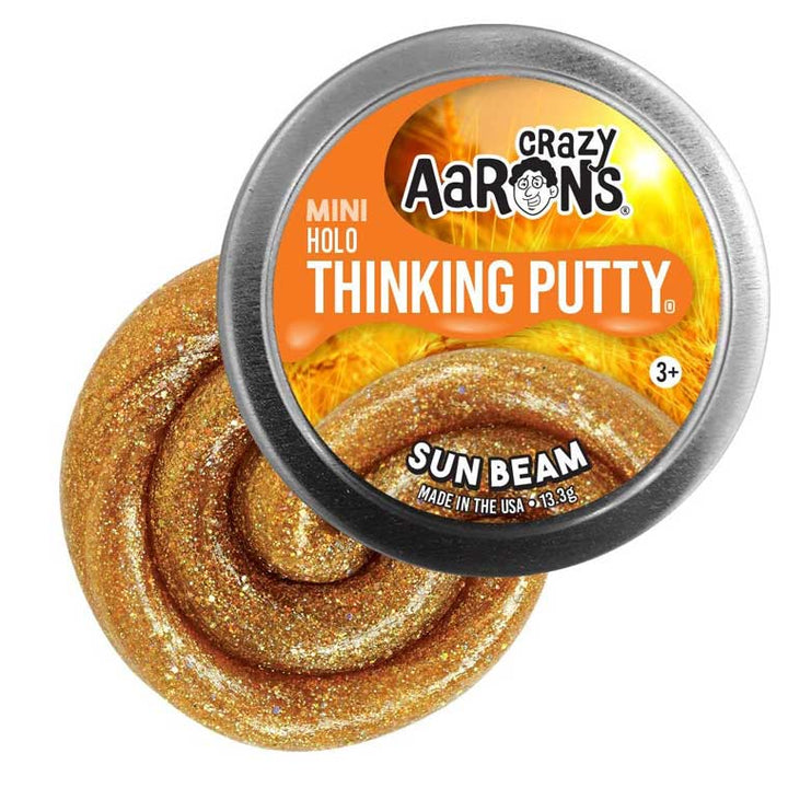 Crazy Aaron's® - Mini Holo Thinking Putty® (Sun Beam)-Thinking Putty-Tools 4 Teaching-Classroom Decor and More