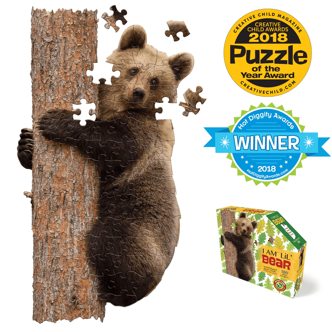 *I AM LiL' BEAR 100 pcs Puzzle-Puzzles-Tools 4 Teaching-Classroom Decor and More