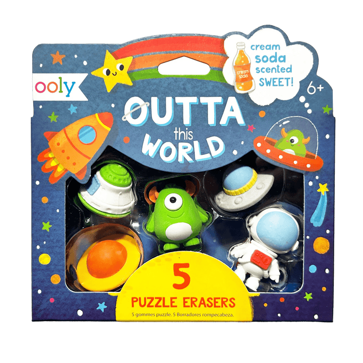Outta This World Scented Puzzle Erasers - Set of 5-Art Supplies-Tools 4 Teaching-Classroom Decor and More