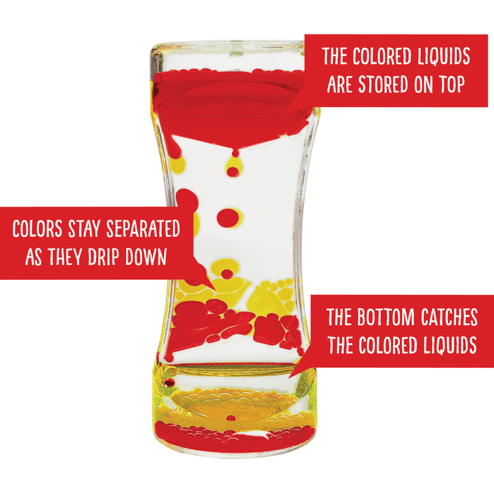*Red & Yellow Liquid Motion Bubbler-Sensory-Tools 4 Teaching-Classroom Decor and More