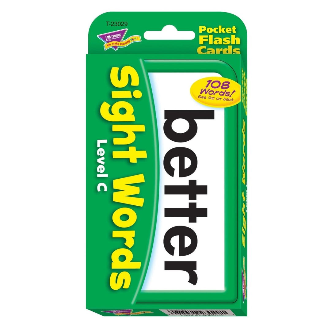 Sight Words – Level C Pocket Flash Cards-Flashcards-Tools 4 Teaching-Classroom Decor and More