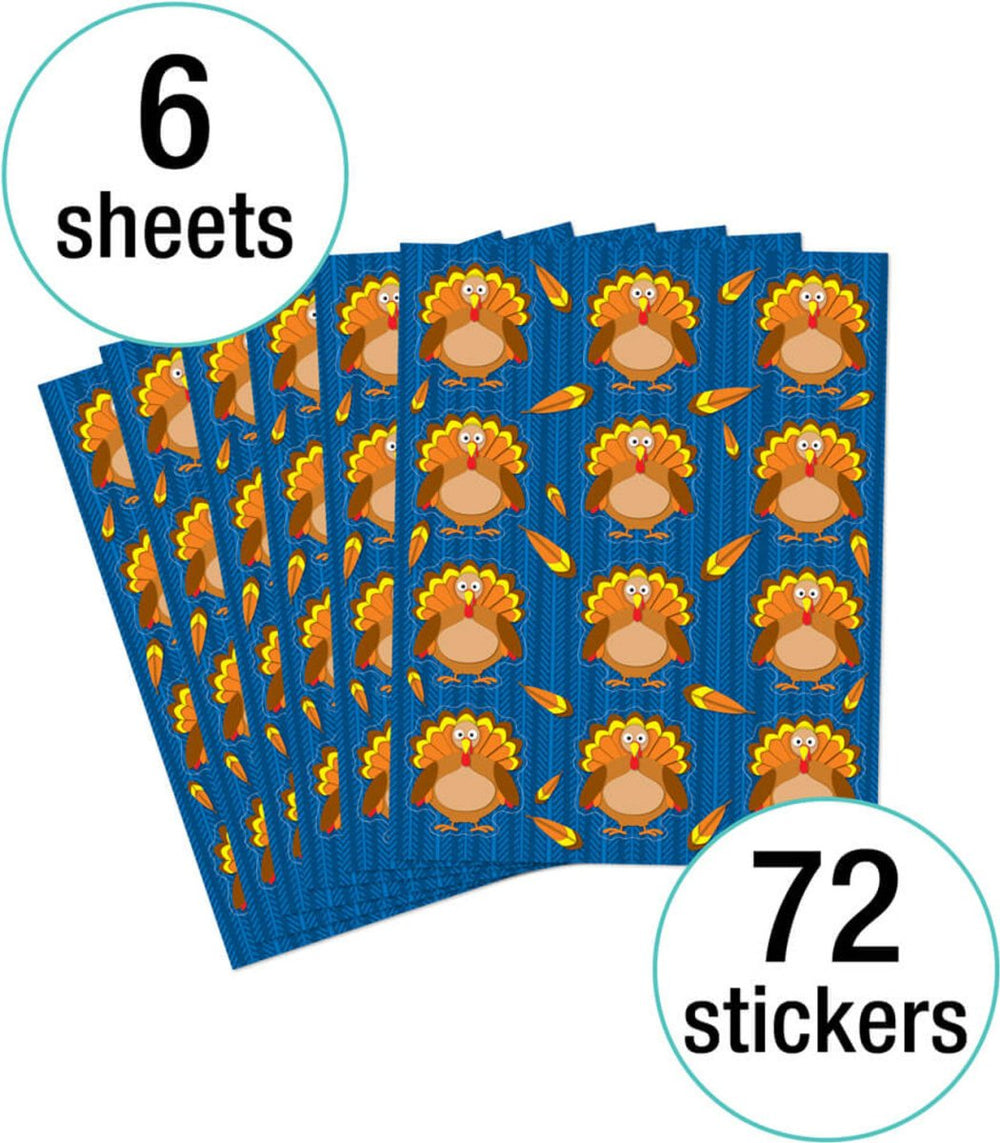 Turkeys Shape Stickers-Tools 4 Teaching-Classroom Decor and More