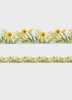 The Hive Floral Trim Extra Wide-Borders-Tools 4 Teaching-Classroom Decor and More