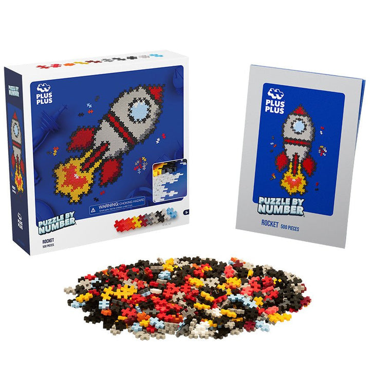 PLUS PLUS® Puzzle by Number® - 250 PC - Rocket-Plus Plus-Tools 4 Teaching-Classroom Decor and More