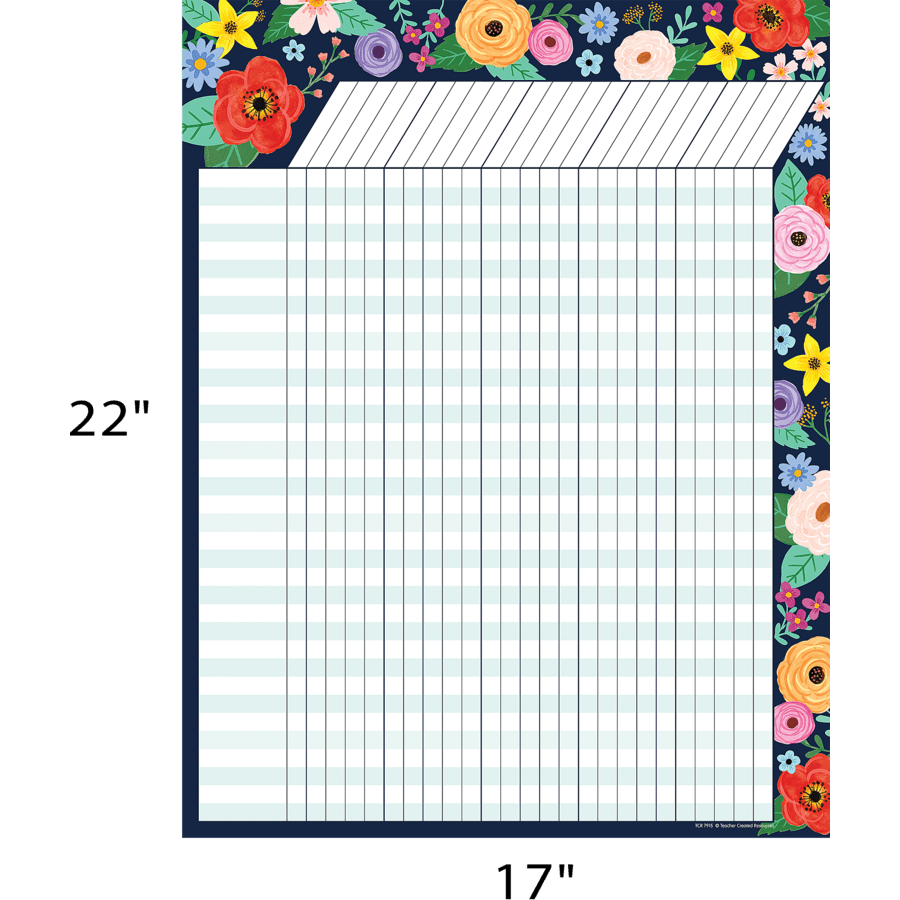 Wildflowers Incentive Chart-Incentive Charts-Tools 4 Teaching-Classroom Decor and More