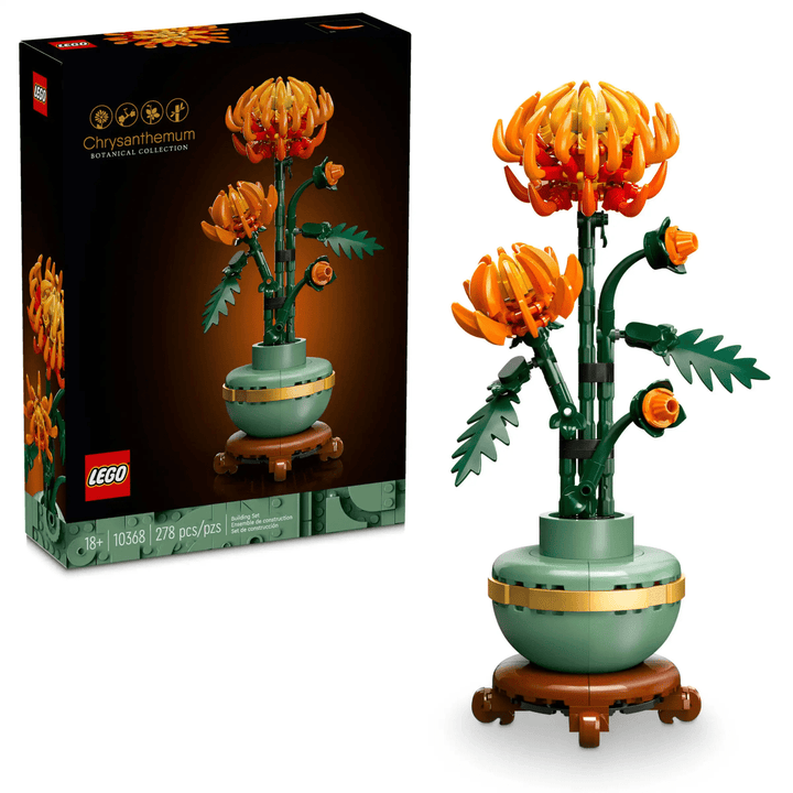 LEGO® Botanicals Chrysanthemum Flower Decor Building Set for Adults-LEGO-Tools 4 Teaching-Classroom Decor and More