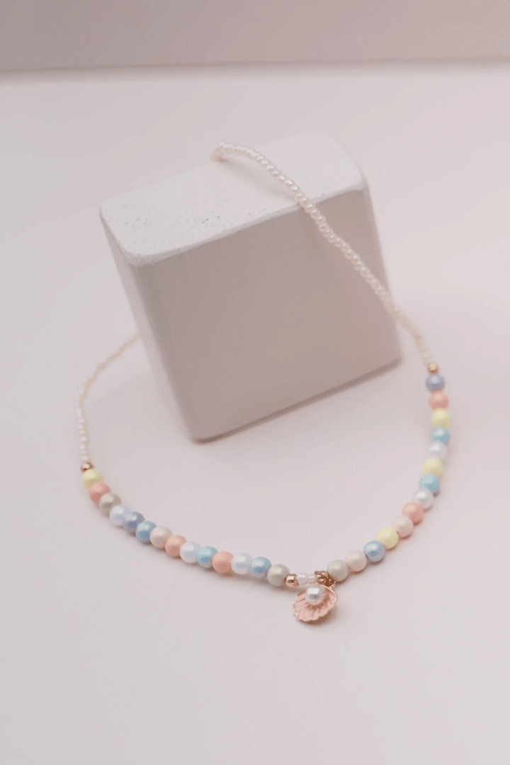 Boutique Pastel Shell Necklace-Dress Up & Jewelry-Tools 4 Teaching-Classroom Decor and More