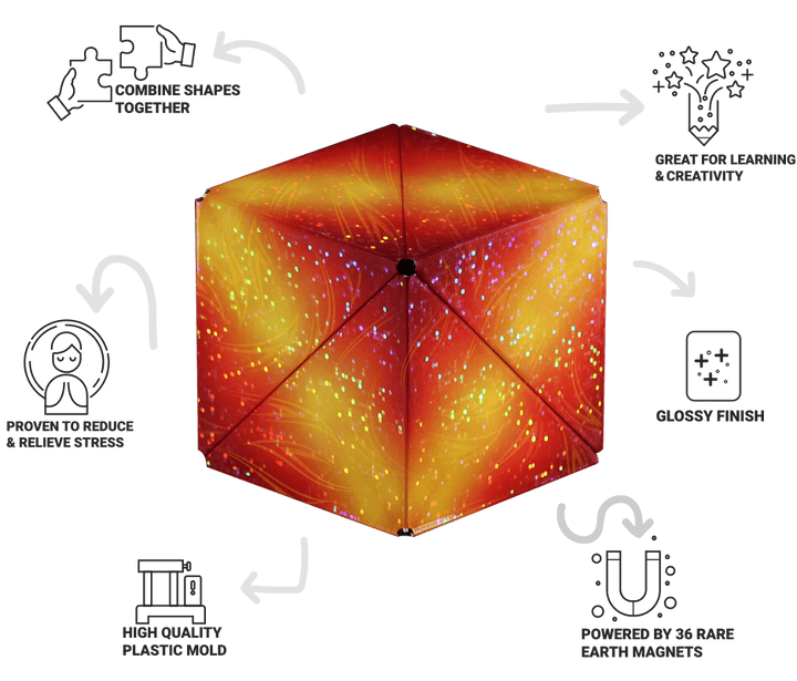 Shashibo - Holographic Series: Solar-Fidgets-Tools 4 Teaching-Classroom Decor and More