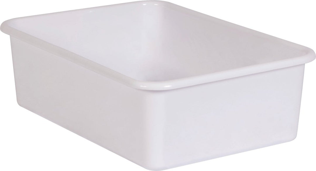 Large Plastic Storage Bin: White-Organization-Tools 4 Teaching-Classroom Decor and More