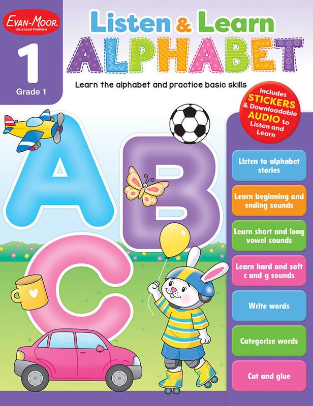 *Listen and Learn: Alphabet, Grade 1-Subjects - Reading - Reading Books-Tools 4 Teaching-Classroom Decor and More