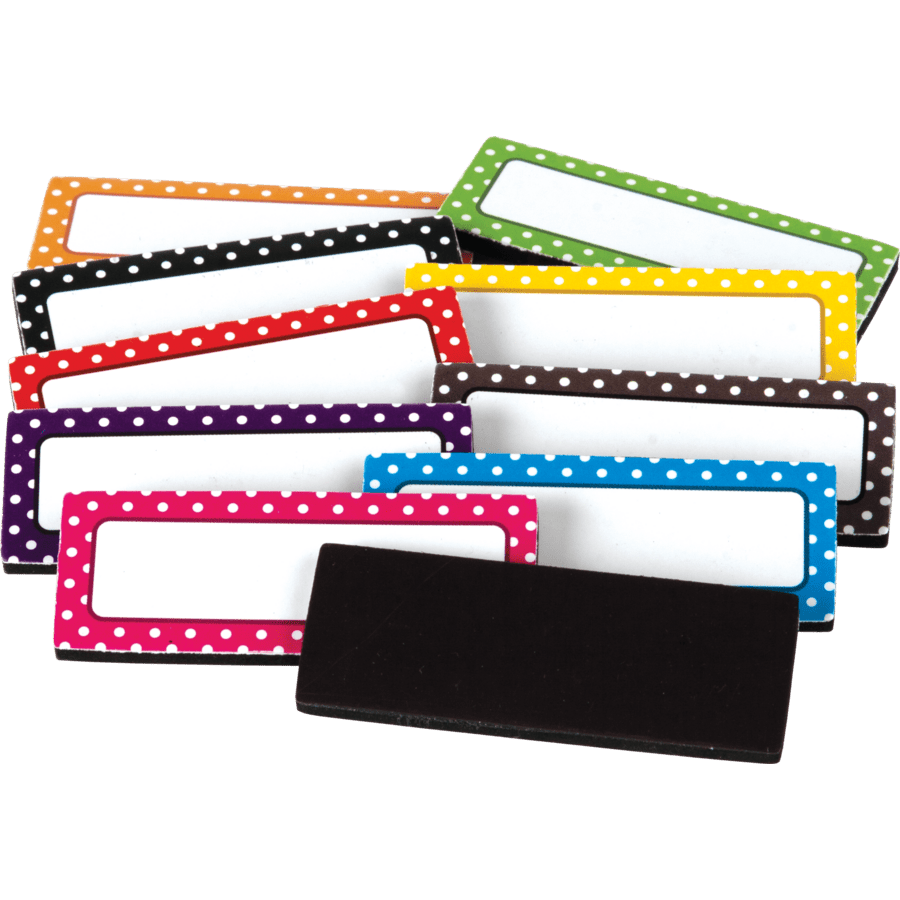 Polka Dots Magnetic Labels-Magnetic-Tools 4 Teaching-Classroom Decor and More