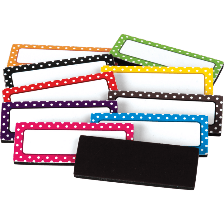 Polka Dots Magnetic Labels-Magnetic-Tools 4 Teaching-Classroom Decor and More