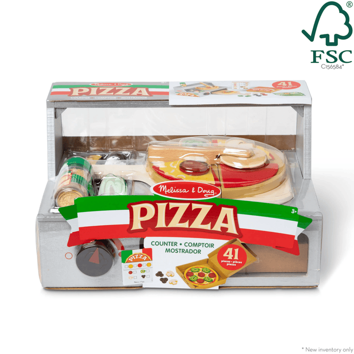Top & Bake Pizza Counter - Wooden Play Food-Play Food-Tools 4 Teaching-Classroom Decor and More