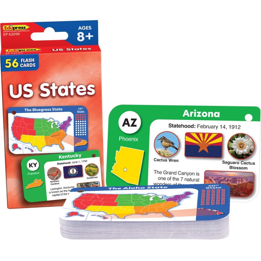 US States Flash Cards-Flashcards-Tools 4 Teaching-Classroom Decor and More