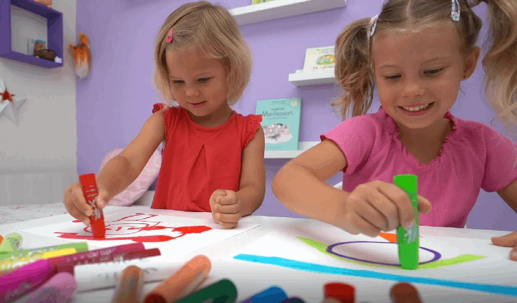 Kwik Stix Paint Sticks, Set of 12 Classic Colors - Tools 4 Teaching