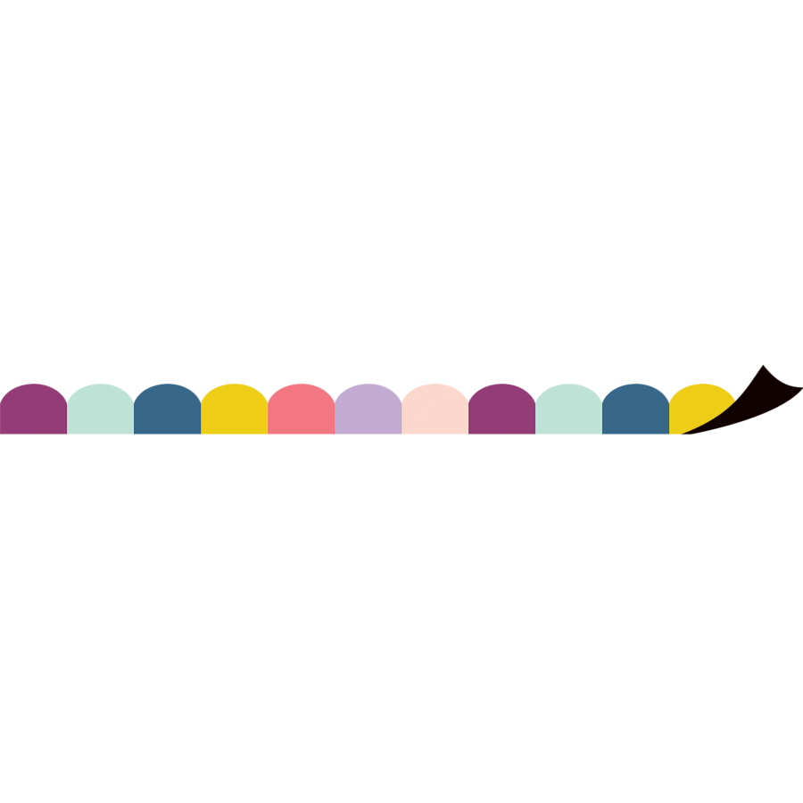 Oh Happy Day Scalloped Magnetic Border-Magnetic-Tools 4 Teaching-Classroom Decor and More