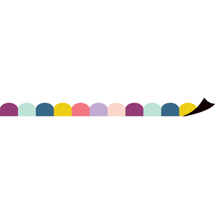 Oh Happy Day Scalloped Magnetic Border-Magnetic-Tools 4 Teaching-Classroom Decor and More