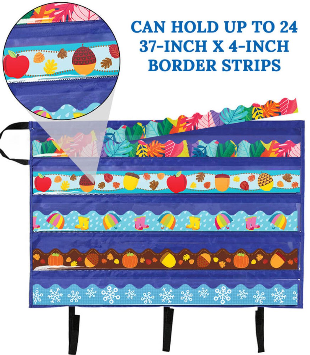 Border Pocket Chart Storage-Pocket Charts-Tools 4 Teaching-Classroom Decor and More