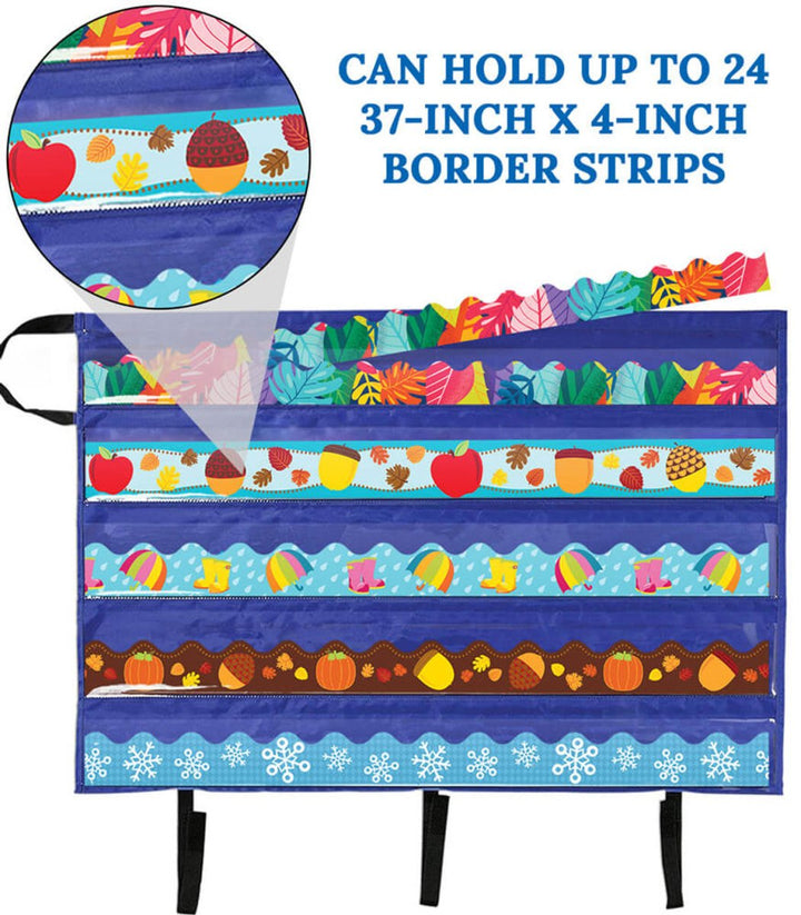 Border Pocket Chart Storage-Pocket Charts-Tools 4 Teaching-Classroom Decor and More