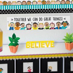 Stick Kids Welcome Banner-Banner-Tools 4 Teaching-Classroom Decor and More