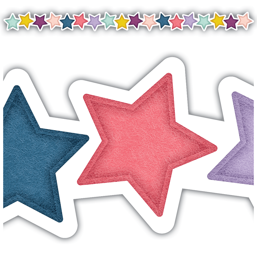 Oh Happy Day Stars Die-Cut Border Trim-Borders-Tools 4 Teaching-Classroom Decor and More