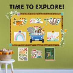 Jungle Friends Bulletin Board-Bulletin Board Sets-Tools 4 Teaching-Classroom Decor and More