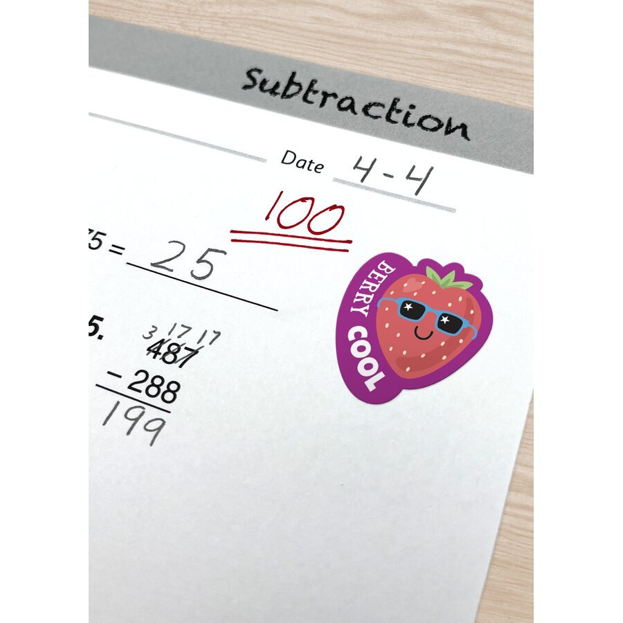 Strawberry Smelly Stickers-Stickers-Tools 4 Teaching-Classroom Decor and More