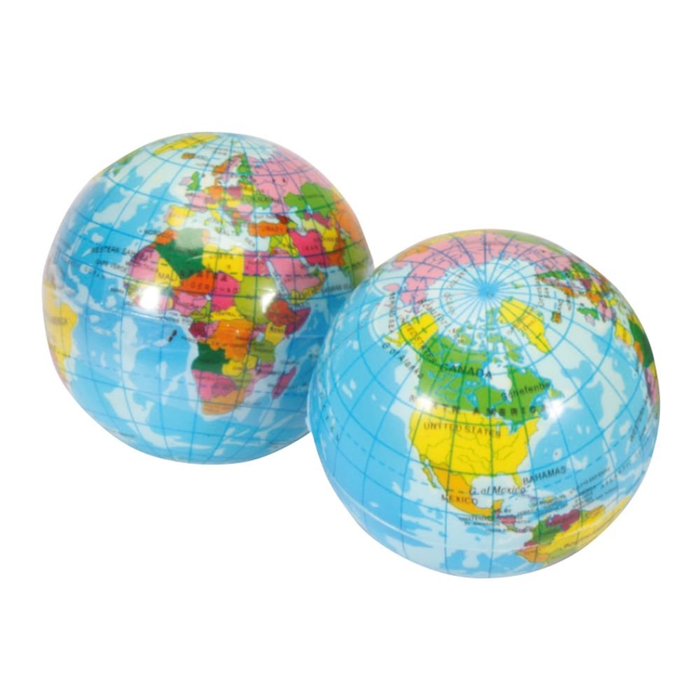 Small Globe Sponge Ball 2"-Fidgets-Tools 4 Teaching-Classroom Decor and More